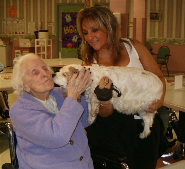 Patrice and Lady at Garden Care Nursing Home